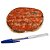 Bandeja Calcita Laranja Borda Dourada Petisqueira Frios 13cm - Imagem 4