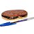 Bandeja Calcita Laranja Borda Dourada Petisqueira Frios 13cm - Imagem 2