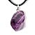 01 Pingente Nlux Pedrinha Fluorita Roxa Natural Com Pino Prata 950 - Imagem 3
