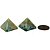 Mini Pirâmide Pedra Jadeita Verde Natural Tipo B Quéops 20mm - Imagem 1