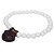 Pulseira Nlux Masculina de Purpurita Cura Espiritual Branca - Imagem 1