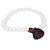 Pulseira Nlux Masculina de Purpurita Cura Espiritual Branca - Imagem 2