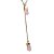 Colar Gravata Quartzo Rosa Micro Ponta Natural Dourado - Imagem 4