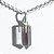 Colar Micro Pontinha Pedra Quartzo Fumê Prata 950 15mm - Imagem 1
