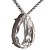 Colar Gota Facetado Cristal Base Multifaceta Garra Prata 950 - Imagem 3