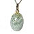 Colar Cabochão Aguas Marinhas 15mm Pedra Natural Prata 950 - Imagem 3