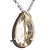 Colar Gota Facetado Tok Fumê Garra Zircônia Prata 950 - Imagem 3