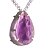 Colar Gota Facetado Pedra Ametista Natural Garra Prata 950 - Imagem 3