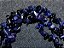 Fio Misto Pedra Estrela Azul e Onix Preto Cascalho 90cm - Imagem 2