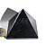 Pirâmide Obsidiana Negra Pedra Natural Baseada Quéops 8,1cm - Imagem 1