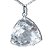 Colar Gigante Trillion Facetado Cristal Garra Prata 950 - Imagem 3