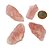 Quartzo Rosa Extra 45 a 60mm Média 40 g Pedra Bruta Tipo AA - Imagem 1