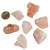 Kit 7 Pedras Quartzo Rosa Extra Pedra Bruta Natural - Imagem 1