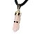 Colar Figa Pedra Quartzo Rosa Natural Montagem Dourado - Imagem 3
