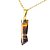 Colar Mini Figa Olho de Tigre Montagem Dourado - Imagem 1