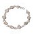 Pulseira Pedra Quartzo Rosa Natural Na Gaiola Prateado - Imagem 7
