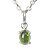 Nlux Conjunto Colar E Brinco Pedra Turmalina Verde Prata 950 - Imagem 3