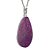 Colar Gota Pedra Purpurita Natural Montagem Pino Prata 950 - Imagem 2