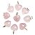 01 Pingente Nlux Mini Coração Quartzo Rosa 15mm Natural Pino Prata 950 - Imagem 3