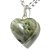 Colar Mini Coração Epidoto no Quartzo 15mm Pino Prata 950 - Imagem 2