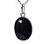Colar Mini Cabochão Pedra Turmalina Preta 18mm Prata 950 - Imagem 7