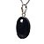 Colar Mini Cabochão Pedra Turmalina Preta 18mm Prata 950 - Imagem 5