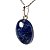 Colar Mini Cabochão Oval Sodalita Azul 20mm Pino Prata 950 - Imagem 3
