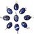 Colar Mini Cabochão Oval Sodalita Azul 20mm Pino Prata 950 - Imagem 2