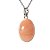 Colar Mini Cabochão Quartzo Goiaba Natural Pino Prata 950 - Imagem 3
