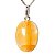 Colar Mini Cabochão Oval Pedra Hematoide 20mm Pino Prata 950 - Imagem 3