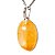 Colar Mini Cabochão Oval Pedra Hematoide 20mm Pino Prata 950 - Imagem 5