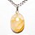 Colar Mini Cabochão Oval Pedra Hematoide 20mm Pino Prata 950 - Imagem 1