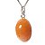 Colar Mini Cabochão Aragonita Raio Laranja Pino Prata 950 - Imagem 3
