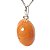 Colar Mini Cabochão Aragonita Raio Laranja Pino Prata 950 - Imagem 8