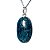 Colar Mini Cabochão Oval Apatita Azul 20mm Pino Prata 950 - Imagem 5