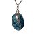 Colar Mini Cabochão Oval Apatita Azul 16mm Pino Prata 950 - Imagem 8