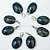 Colar Mini Cabochão Oval Apatita Azul 16mm Pino Prata 950 - Imagem 4
