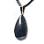 Colar Gota Quartzo Preto Pedra Natural Montagem Pino Dourado - Imagem 3