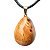 Colar Gota Pedra Jaspe Leopardo Montagem Pino Dourado - Imagem 3
