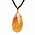 Colar Gota Hematoide Amarelo Pequeno Pedra Natural Dourado - Imagem 5