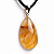 Colar Gota Hematoide Amarelo Pequeno Pedra Natural Dourado - Imagem 3