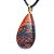 Colar Gota Obsidiana Mahogany Pedra Natural Montagem Dourado - Imagem 8
