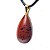 Colar Gota Obsidiana Mahogany Pedra Natural Montagem Dourado - Imagem 5