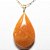 Colar Gota Quartzo Tangerina Pedra Natural Montagem Dourado - Imagem 1