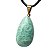 Colar Gota Amazonita Verde Pedra Natural Montagem Dourado - Imagem 6