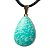 Colar Gota Amazonita Verde Pedra Natural Montagem Dourado - Imagem 3