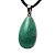 Colar Gota Quartzo Verde Pedra Natural Montagem Dourado - Imagem 5