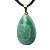 Colar Gota Quartzo Verde Pedra Natural Montagem Dourado - Imagem 6