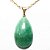 Colar Gota Quartzo Verde Pedra Natural Montagem Dourado - Imagem 1