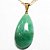 Colar Gota Quartzo Verde Pedra Natural Montagem Dourado - Imagem 2